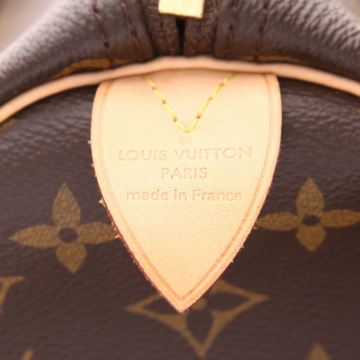 Sac de voyage Louis Vuitton  Keepall 45 en toile monogram marron et cuir naturel - Detail D2