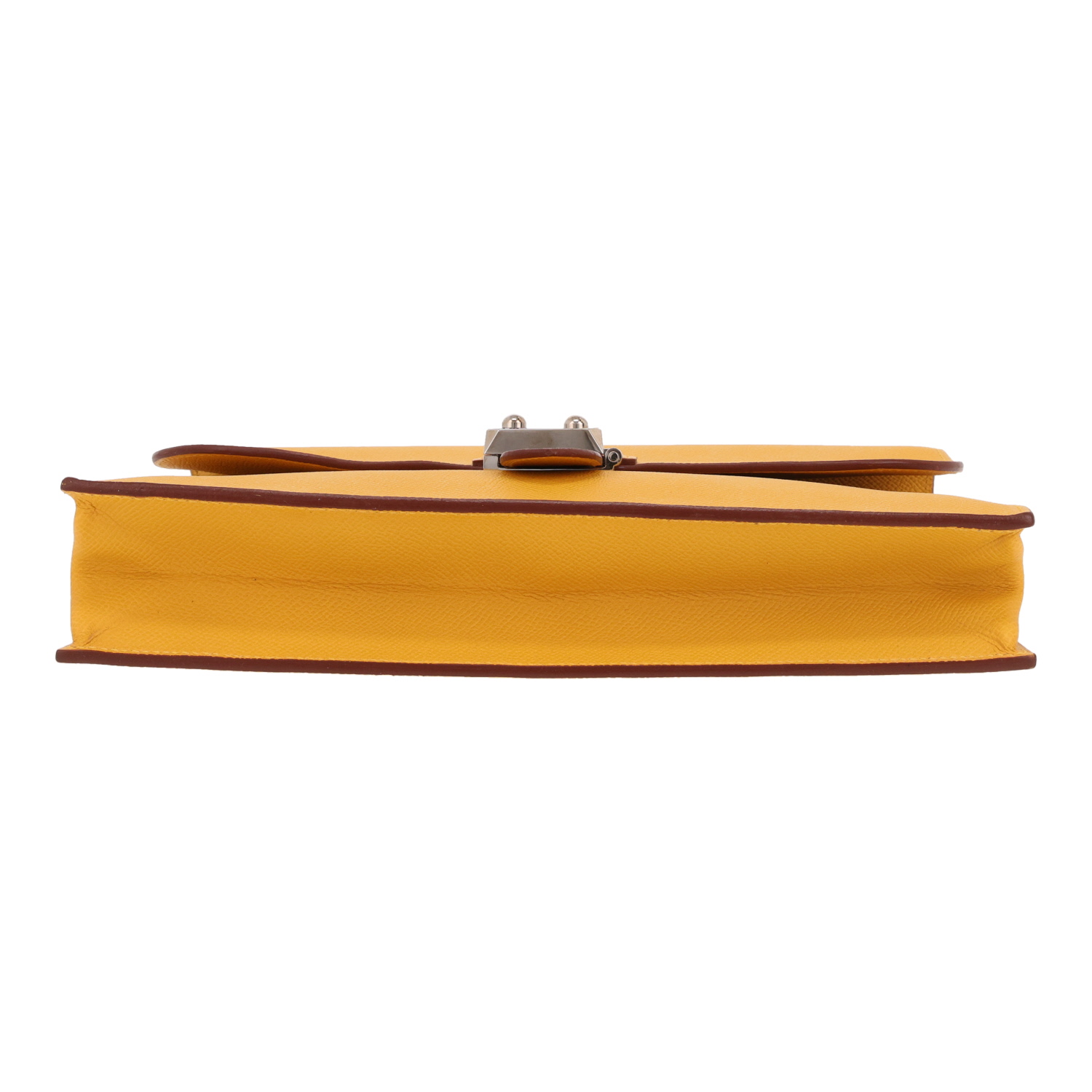 Hermès  Sac à dépêches pouch  in yellow epsom leather - Detail D1