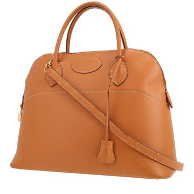 Hermès  Bolide 35 cm handbag  in gold Courchevel leather