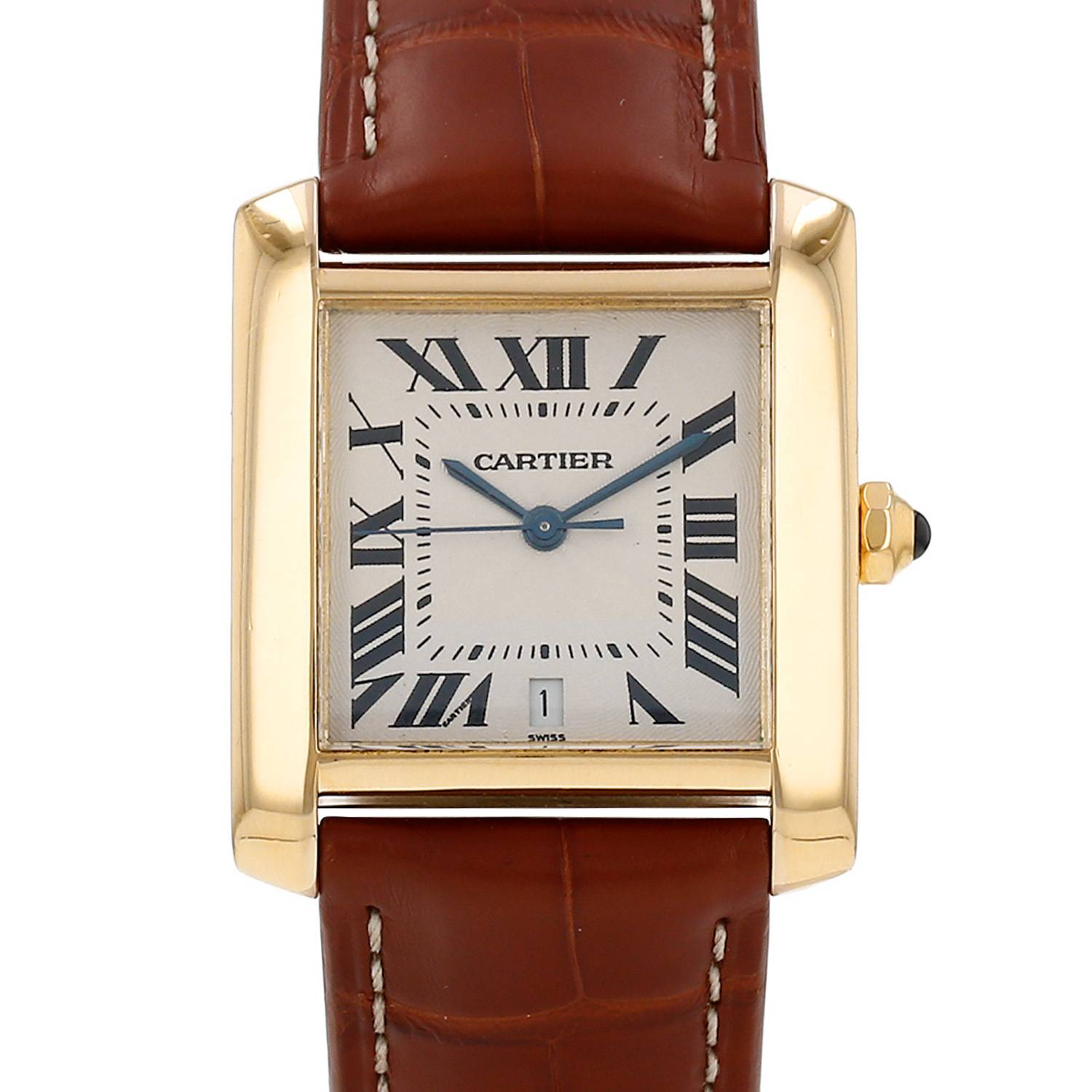 Montre Cartier Tank Française en or jaune Ref: Cartier - 1840 Vers