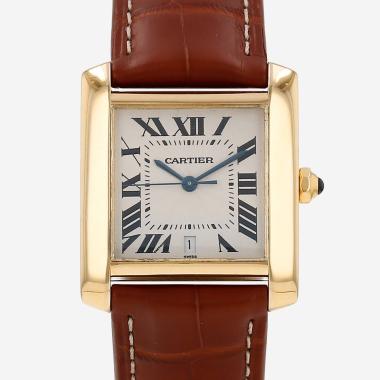 Montre Cartier Tank Française en or jaune Ref: Cartier - 1840  Vers 2000