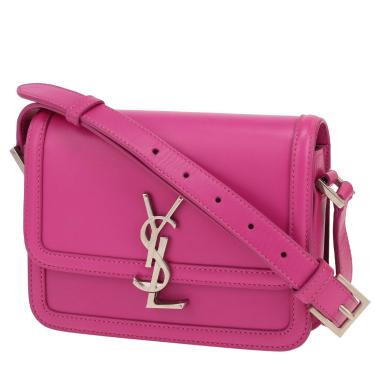 Saint Laurent  Solférino mini  handbag  in pink leather