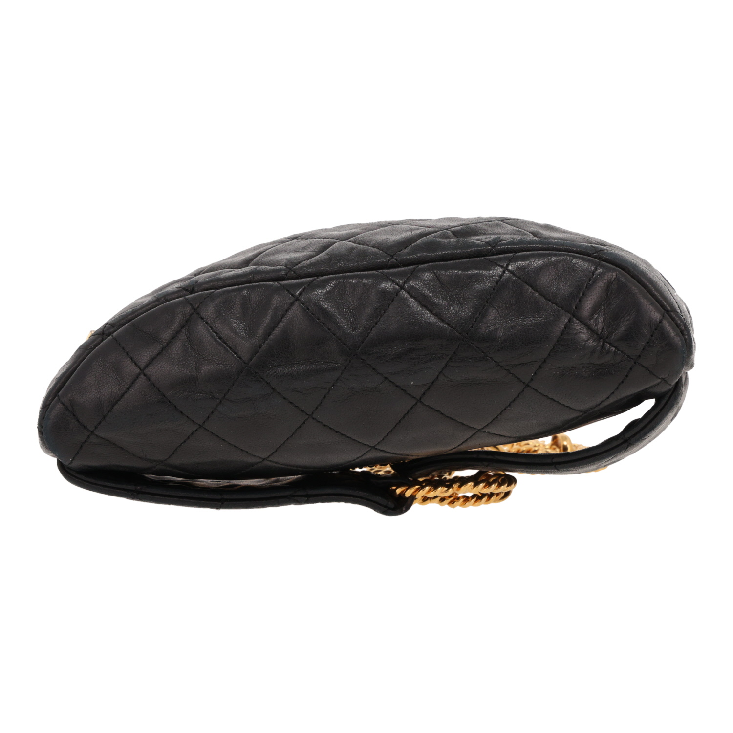 Pochette-cintura Chanel  Vintage in pelle trapuntata nera - Detail D1