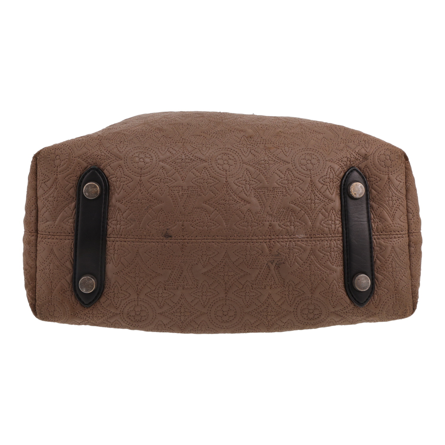 Borsa a spalla Louis Vuitton  Antheia Hobo in pelle monogram con stampa marrone - Detail D1