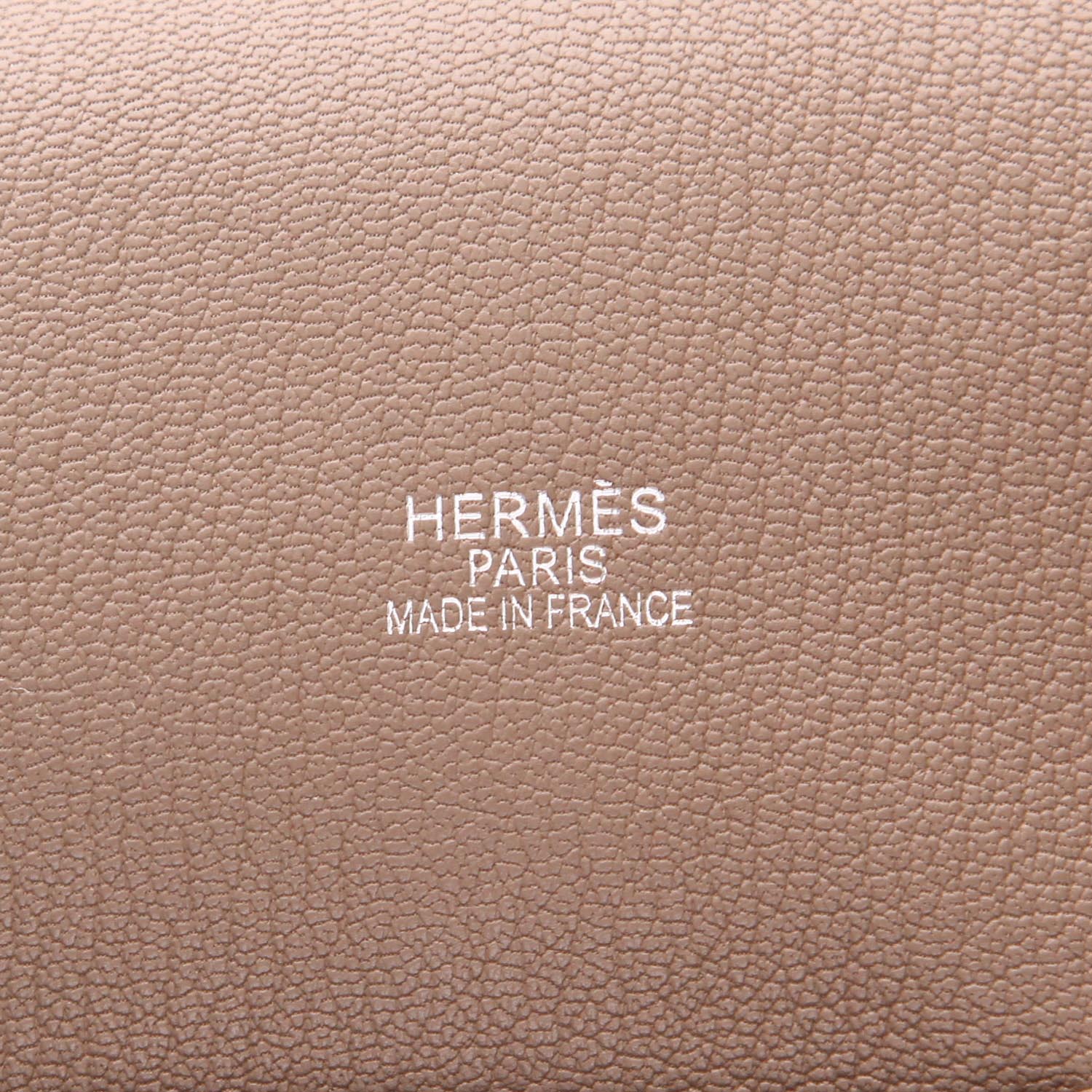 Borsa a tracolla Hermès Jypsiere 34 cm in pelle Togo Étoupe color paglia - Detail D2