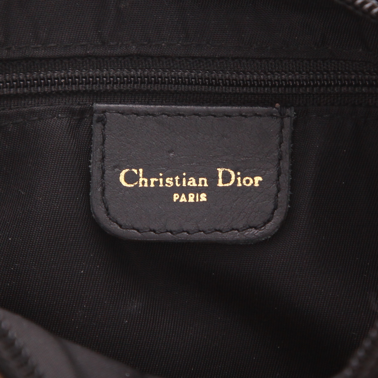 Bolso para llevar al hombro Dior  Cadillac en lona denim gris - Detail D2