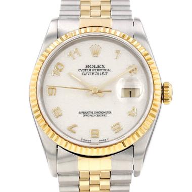 Rolex Datejust watch in gold and steel Ref: Rolex - 16233  Circa 1995