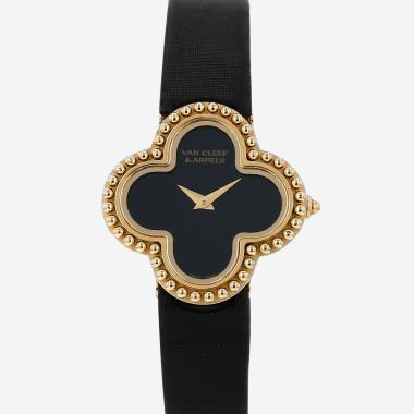 Montre Van Cleef & Arpels Alhambra petit modèle en or jaune Ref: Van Cleef & Arpels - HH18623  Vers 2010