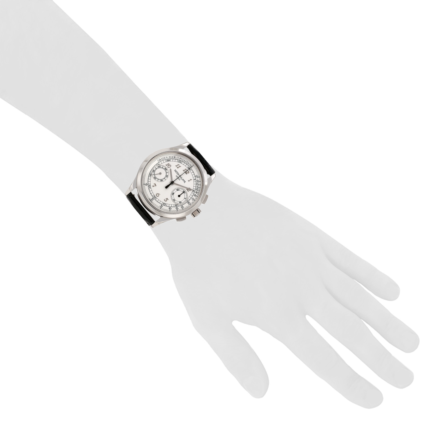 Patek Philippe Chronograph  in white gold Ref: Patek Philippe - 5170  Circa 2010 - Detail D1