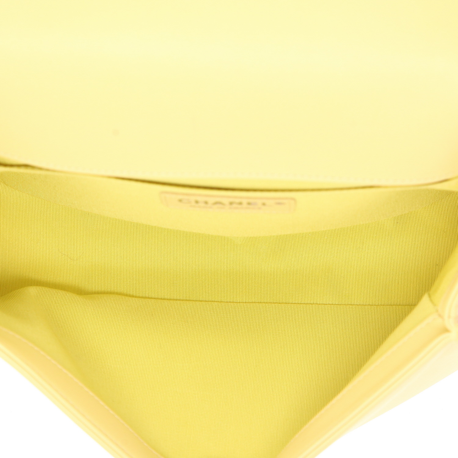 Borsa Chanel  Boy in pelle trapuntata gialla - Detail D3