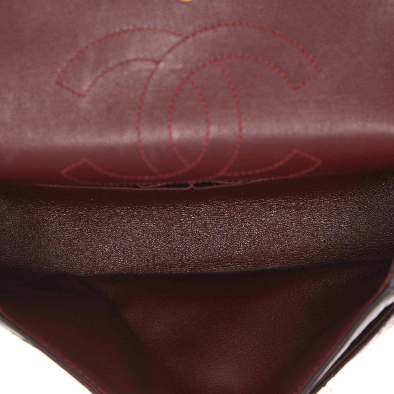 Sac bandoulière Chanel  2.55 en cuir matelassé noir - Detail D3
