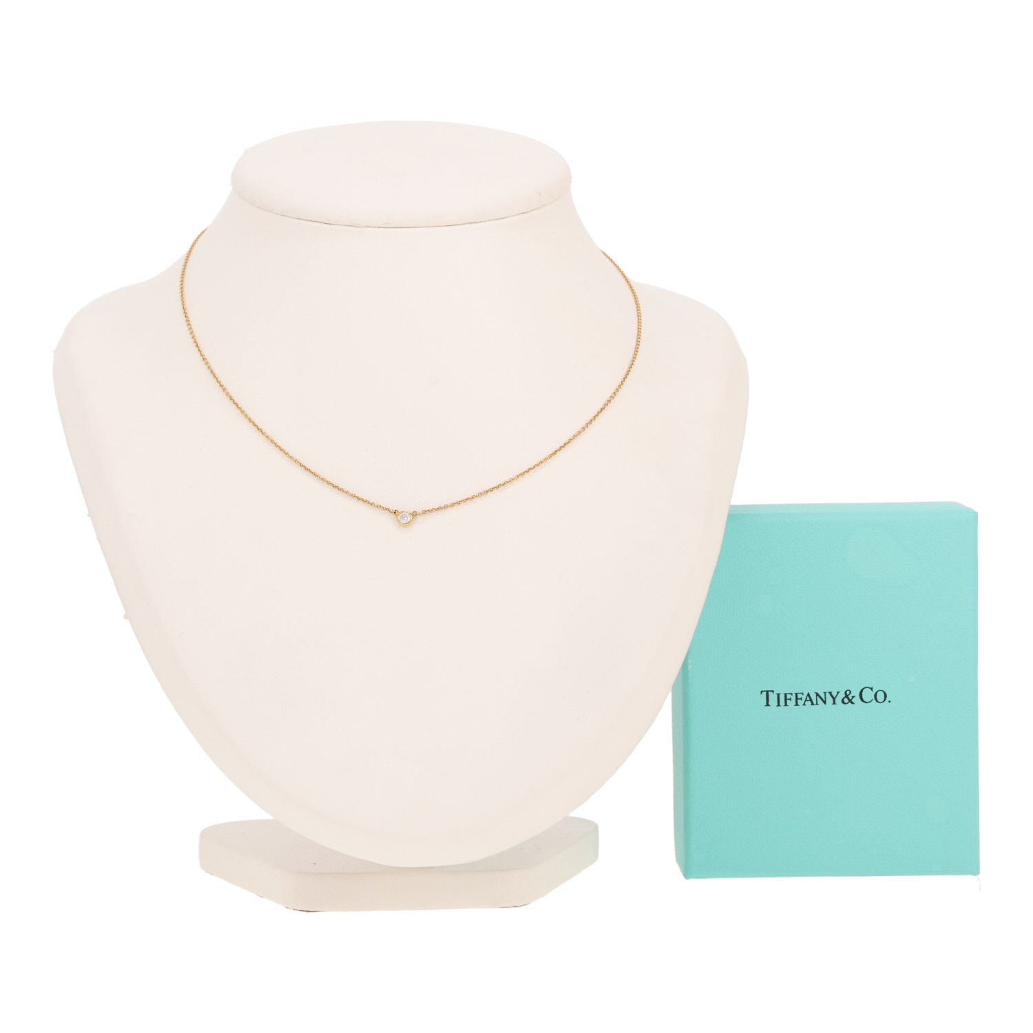 Collar Tiffany & Co Diamonds By The Yard de oro amarillo y diamante - Detail D2