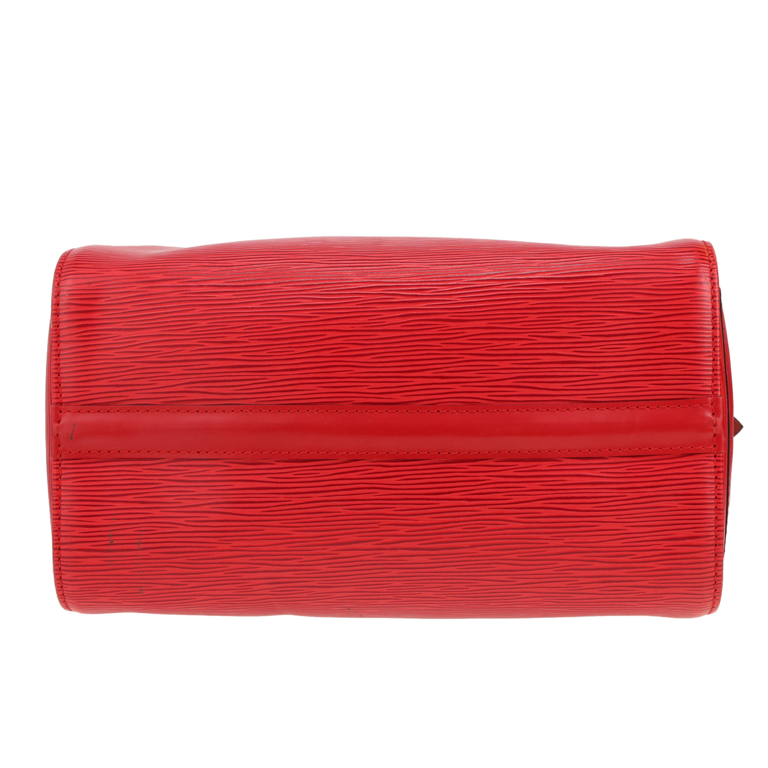 Bolso de mano Louis Vuitton  Speedy 25 en cuero Epi rojo - Detail D1