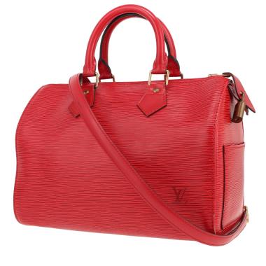 Sac à main Louis Vuitton  Speedy 25 en cuir épi rouge