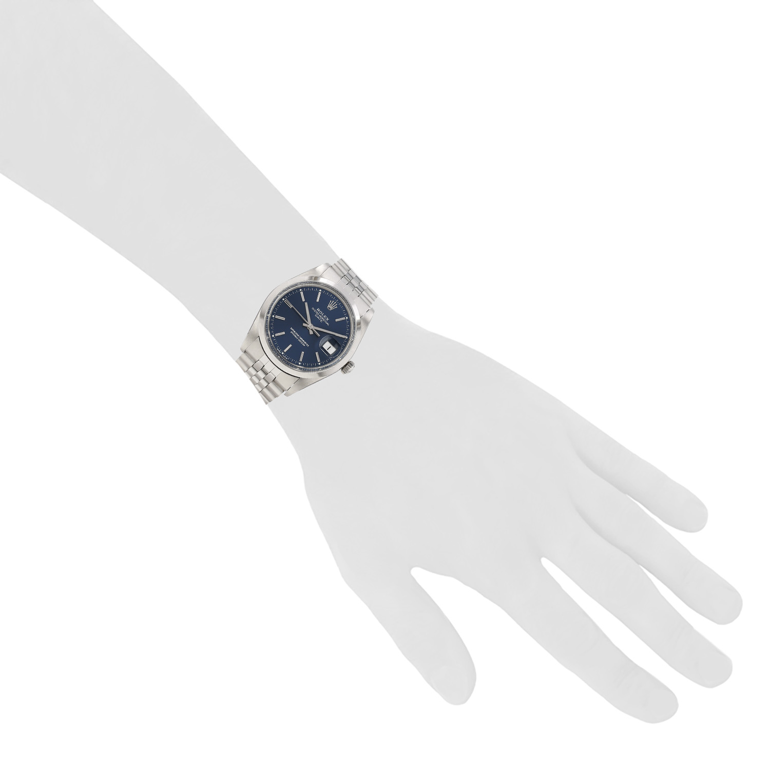 Orologio Rolex Oyster Perpetual Date in acciaio, rif.: Rolex - 15000, intorno al 1987 - Detail D1