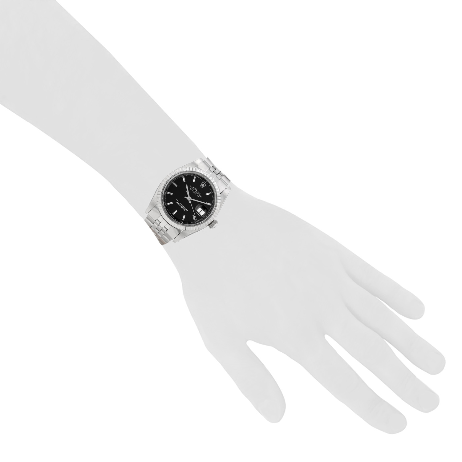 Reloj Rolex Oyster Perpetual Date de acero, ref.: Rolex - 15000, hacia 1987 - Detail D1