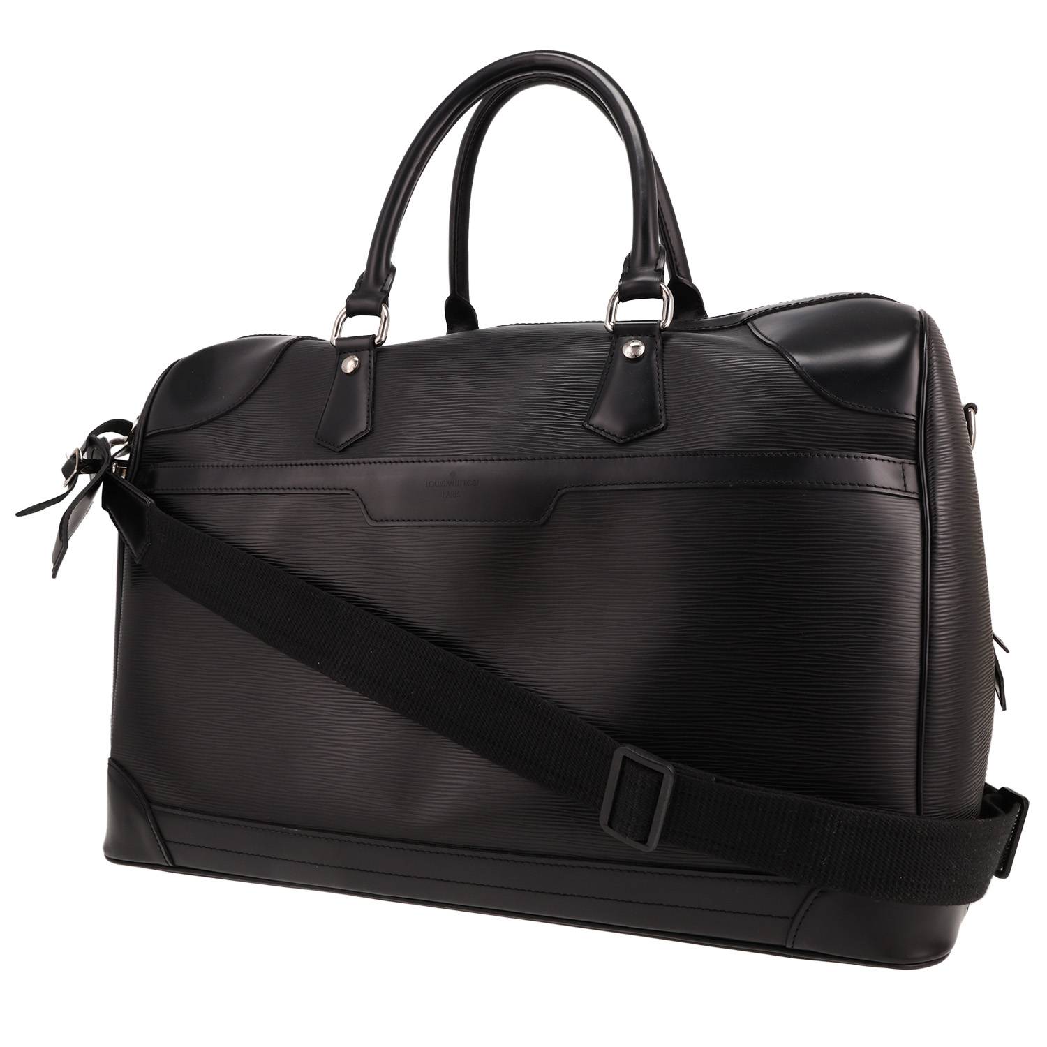 Sac Louis Vuitton Bourget cuir épi noir occasion Sac Louis Vuitton Bourget cuir épi noir occasion