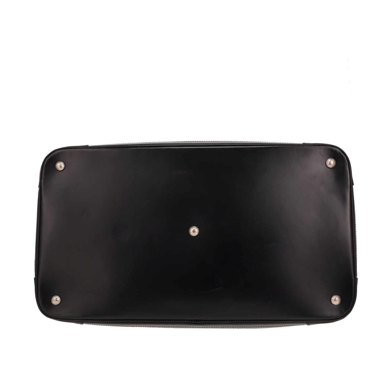 Bolsa de viaje Louis Vuitton  Bourget en cuero Epi negro - Detail D1