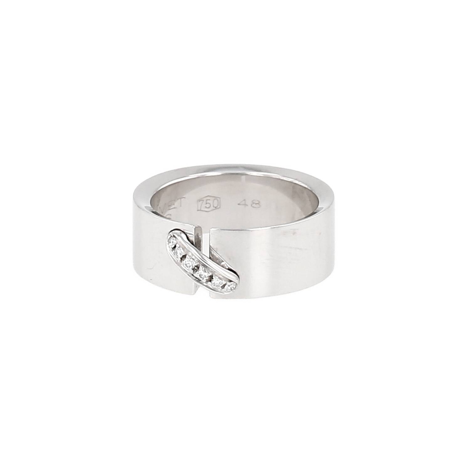 Bague Chaumet Lien or blanc diamants occasion