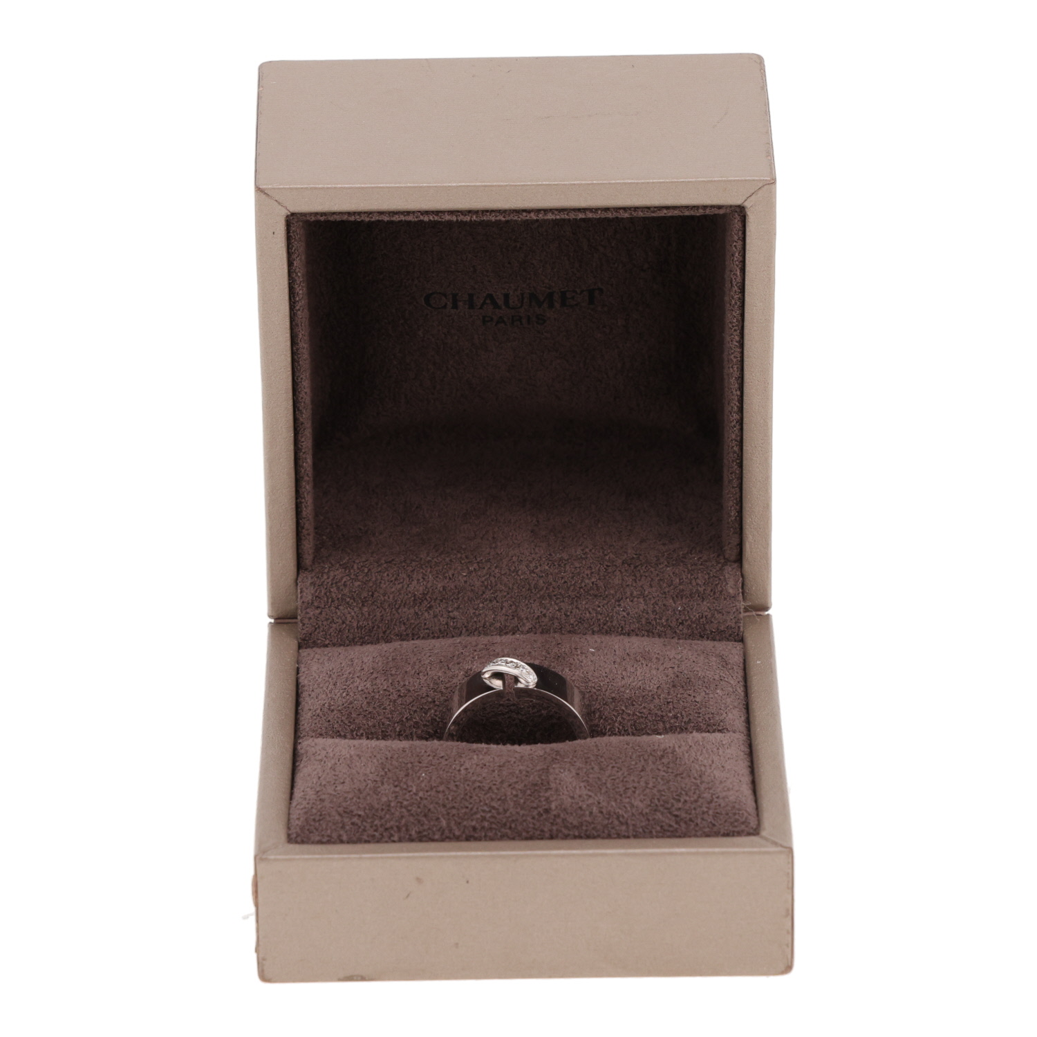 Bague Chaumet Lien en or blanc et diamants - Detail D2