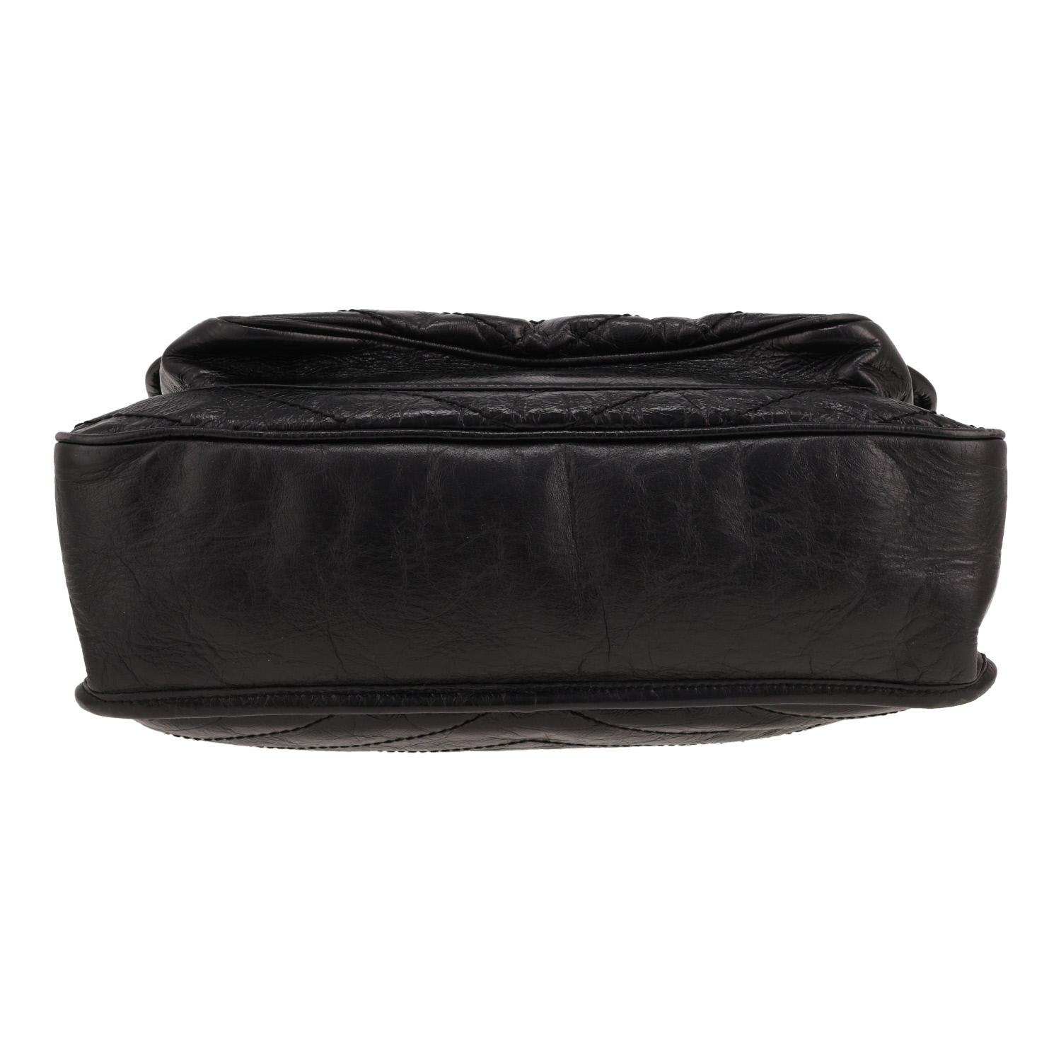 Sac bandoulière Saint Laurent  Niki grand modèle  en cuir noir - Detail D1