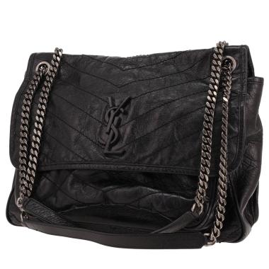 Saint Laurent  Niki large model  shoulder bag  in black leather