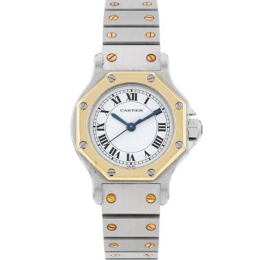 Cartier Santos Octogonale  in gold and stainless steel Ref: Cartier - 0907  Circa 1990