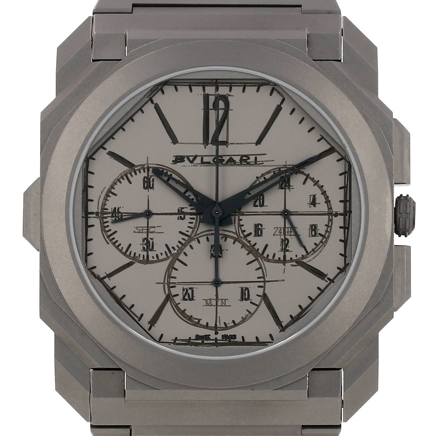 Montre Bulgari Finissimo Chrono GMT en titane Ref: Bulgari -