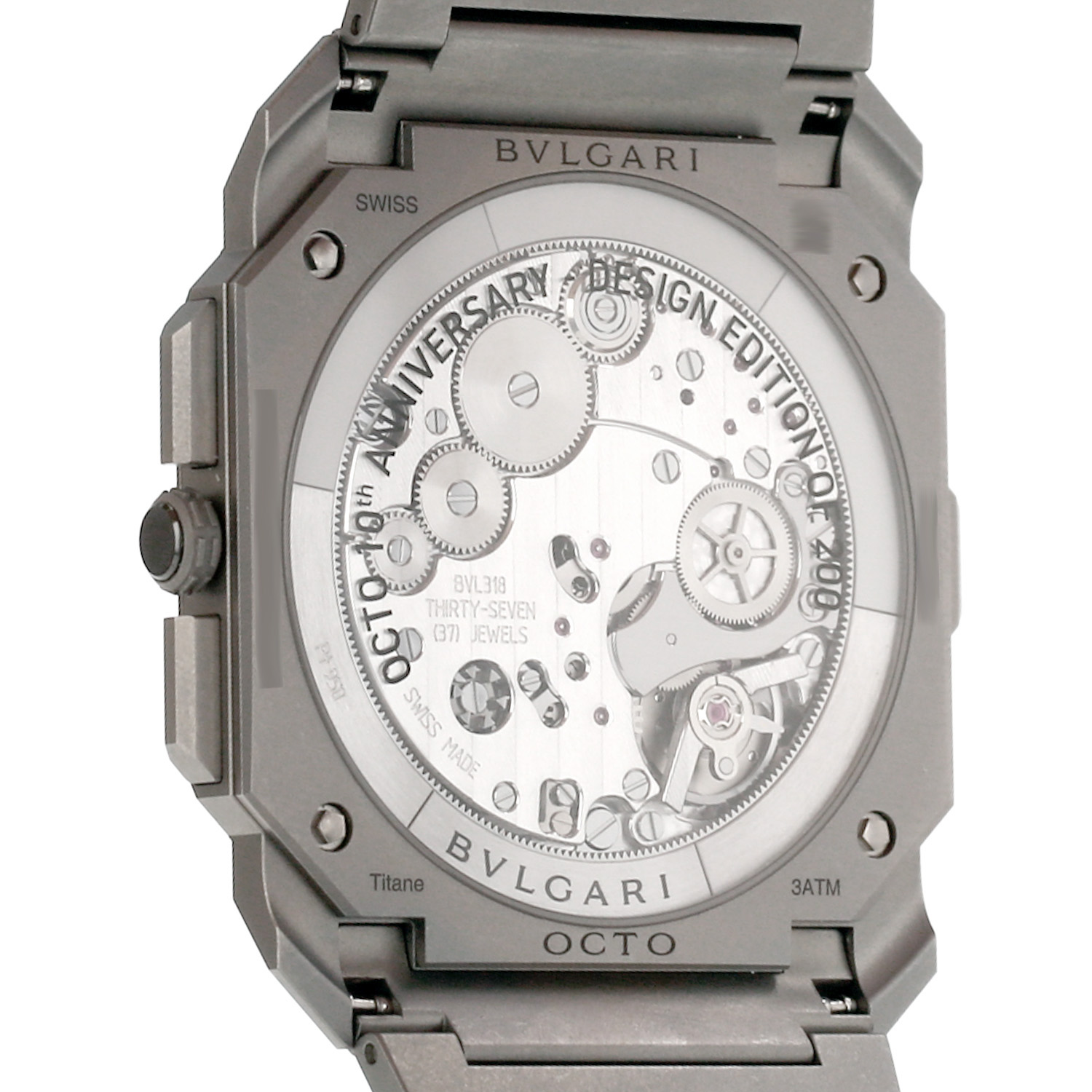 Montre Bulgari Finissimo Chrono GMT, série limitée "Octo 10th anniversary" en titane Vers 2022 - Detail D3