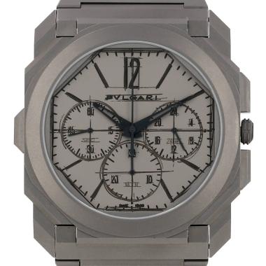 Orologio Bulgari Finissimo Chrono GMT in titanio, rif.: Bulgari - BGO42TXT6H6HT  Circa 2022  "Octo 10th anniversary"