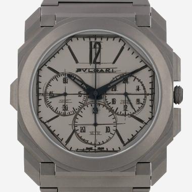 Montre Bulgari Finissimo Chrono GMT, série limitée "Octo 10th anniversary" en titane Vers 2022