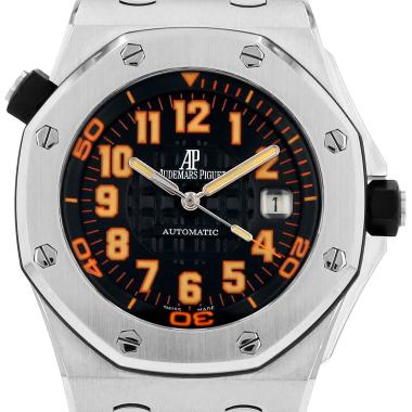 Montre Audemars Piguet Royal Oak Scuba Édition Boutique en acier Ref: Audemars Piguet - 15701ST  Vers 2000