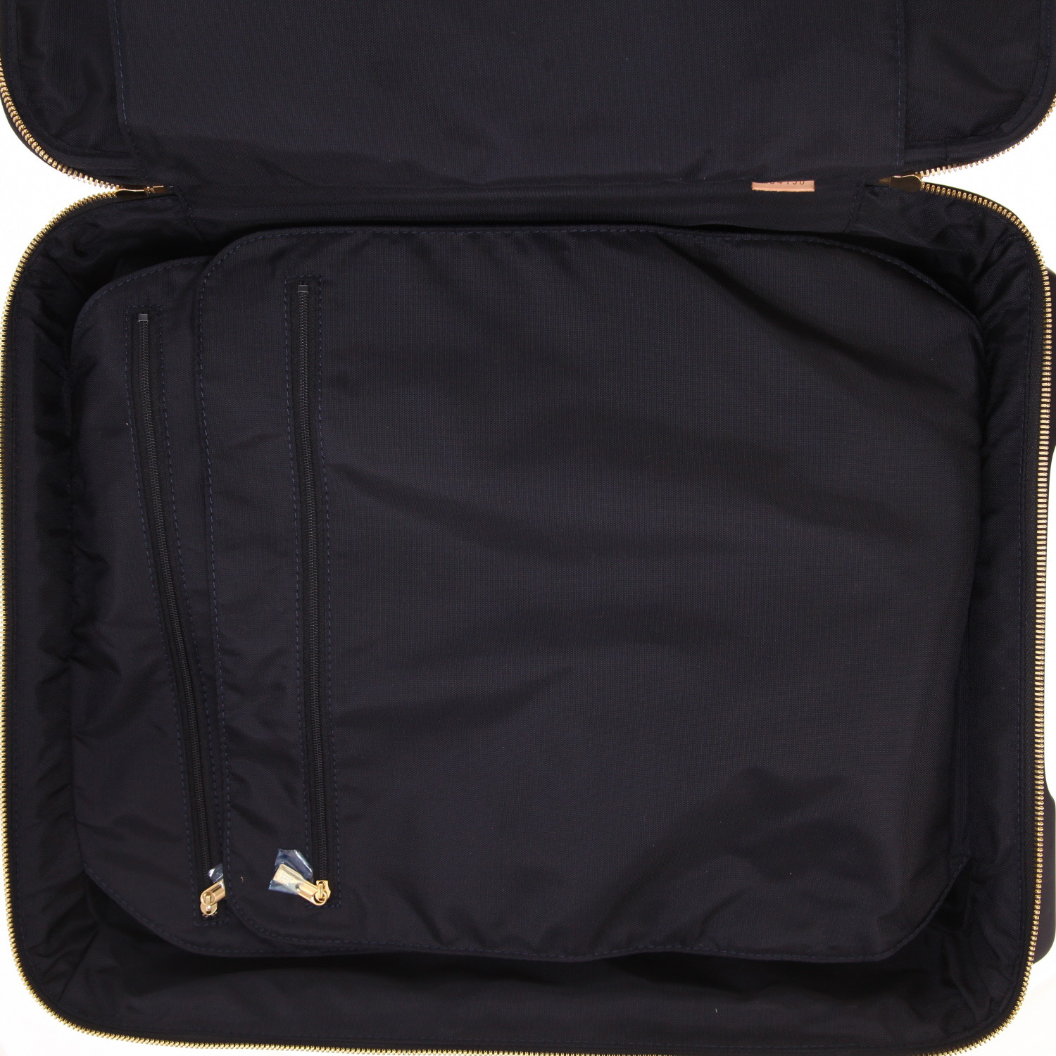 Louis Vuitton  Pegase suitcase  in khaki monogram patent leather  and natural leather - Detail D4