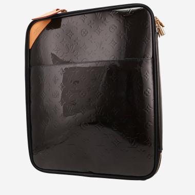 Valise Louis Vuitton  Pegase en cuir verni monogram vert-kaki et cuir naturel