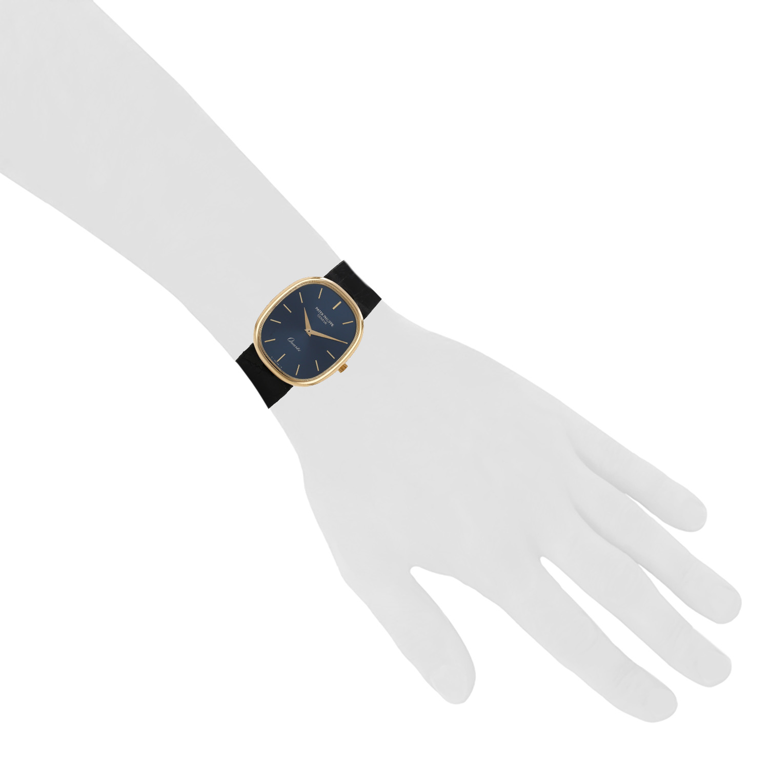 Montre Patek Philippe Golden Ellipse en or jaune Ref: Patek Philippe - 3838  Vers 1970 - Detail D1