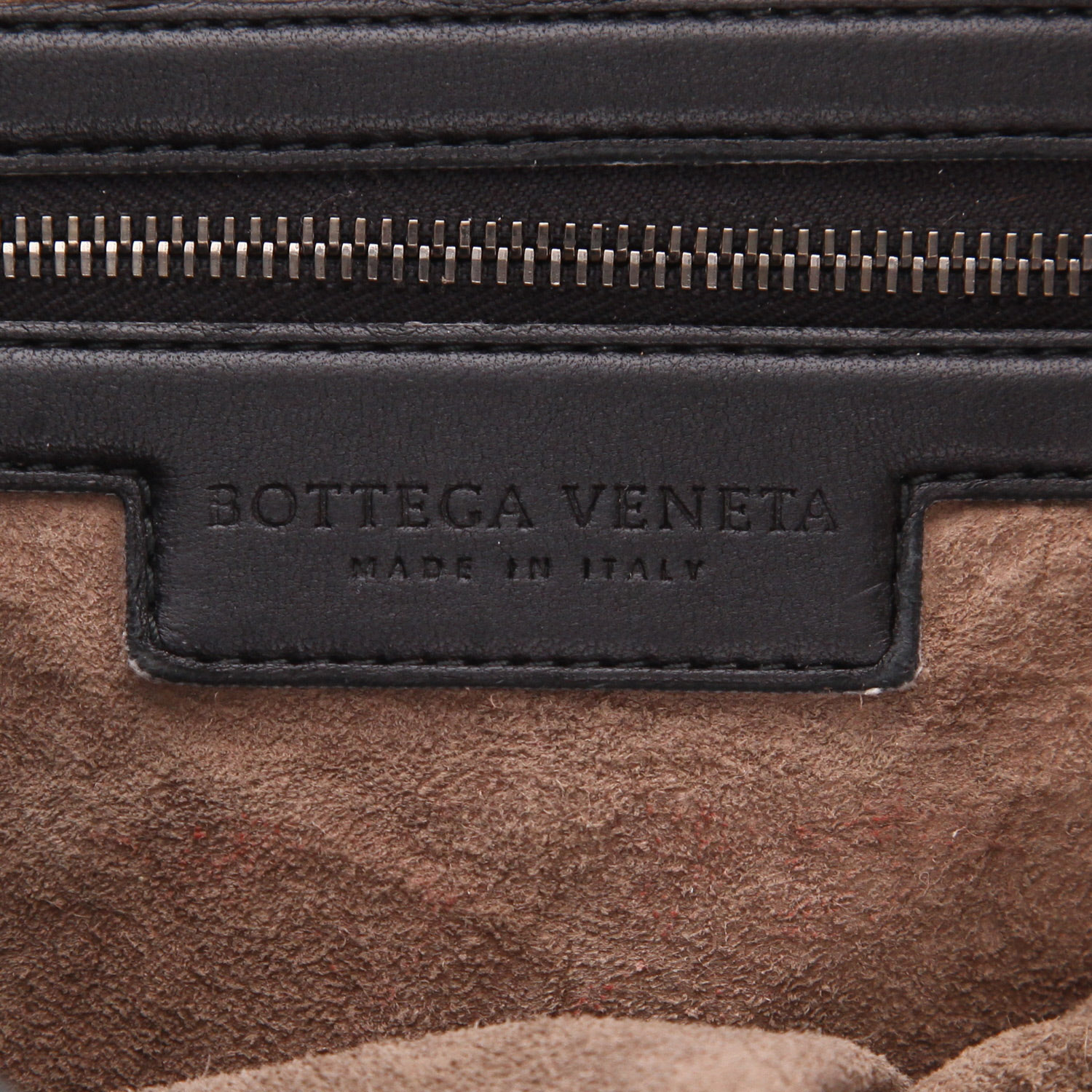 Borsa Bottega Veneta  Veneta in pelle intrecciata nera - Detail D2