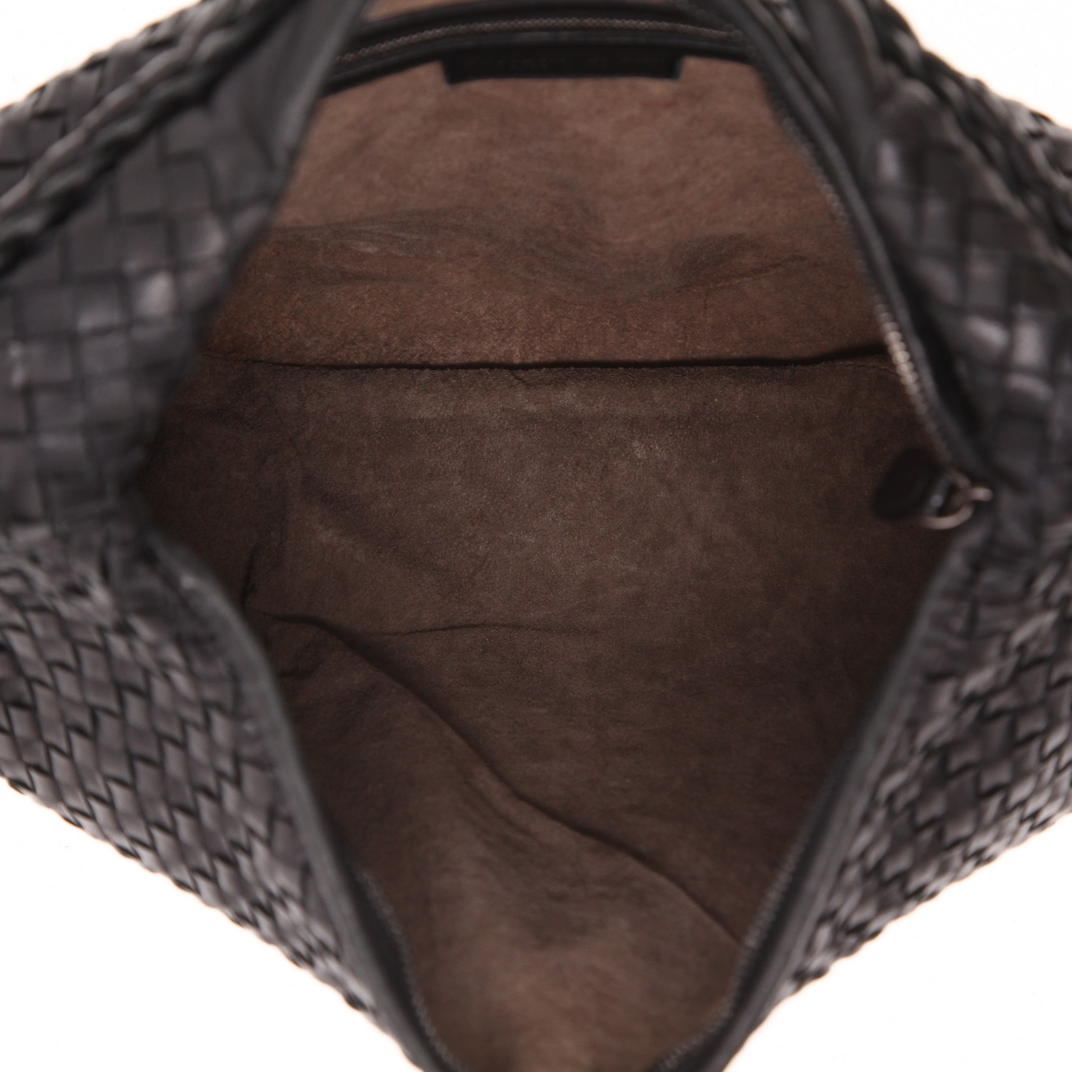 Borsa Bottega Veneta  Veneta in pelle intrecciata nera - Detail D3