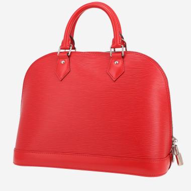 Louis Vuitton  Alma small model  handbag  in red epi leather