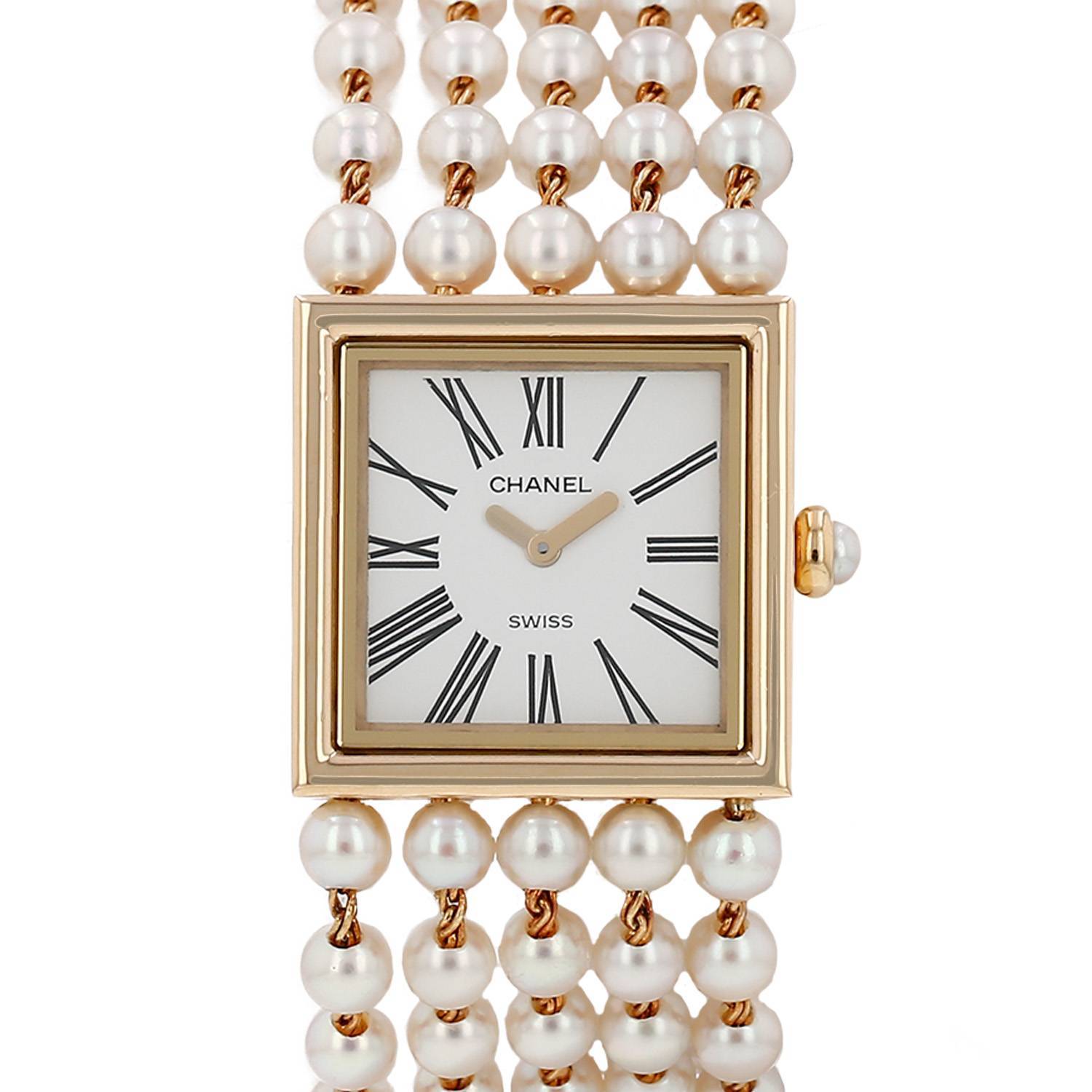 Montre Chanel Mademoiselle en or jaune Vers 1990