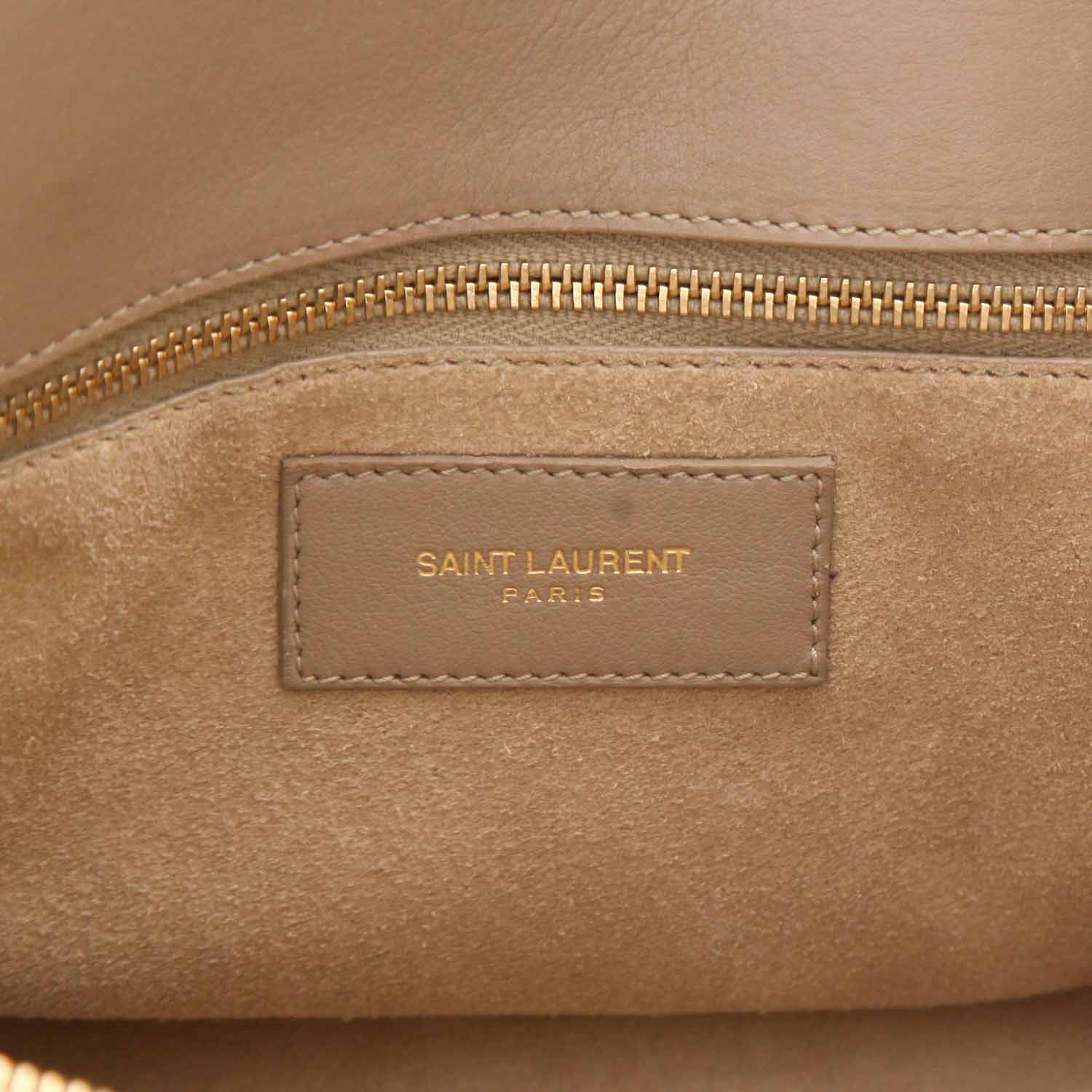 Saint Laurent  Sac de jour small handbag  in beige leather - Detail D2