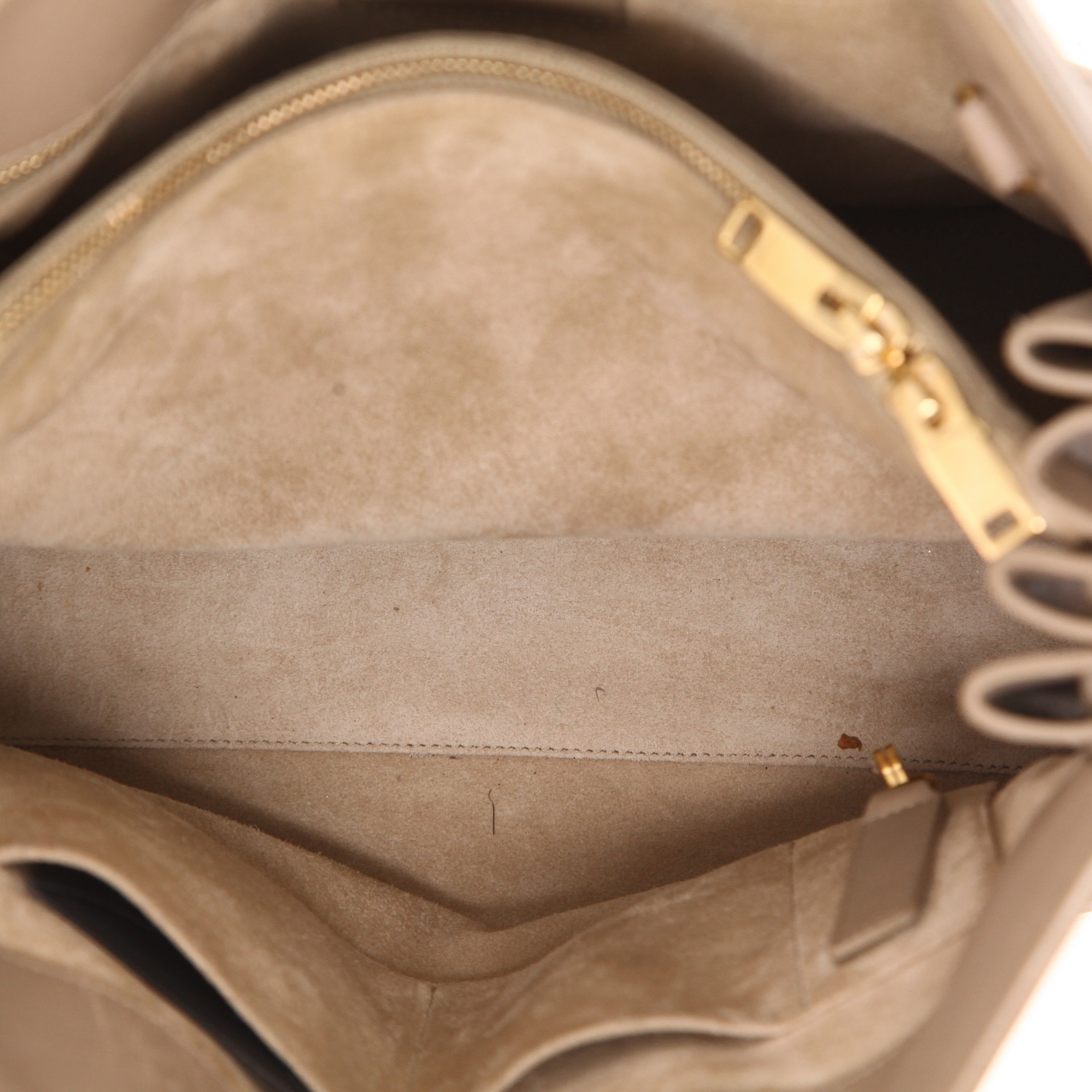 Saint Laurent  Sac de jour small handbag  in beige leather - Detail D3