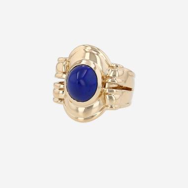 Bague Piaget  en or jaune et lapis-lazuli