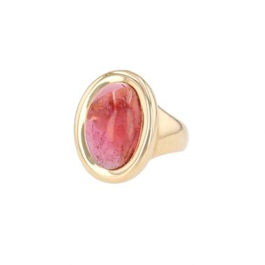Anillo Cartier Baignoire de oro amarillo y turmalina