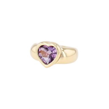 Anello Piaget Coeur in oro giallo e ametista