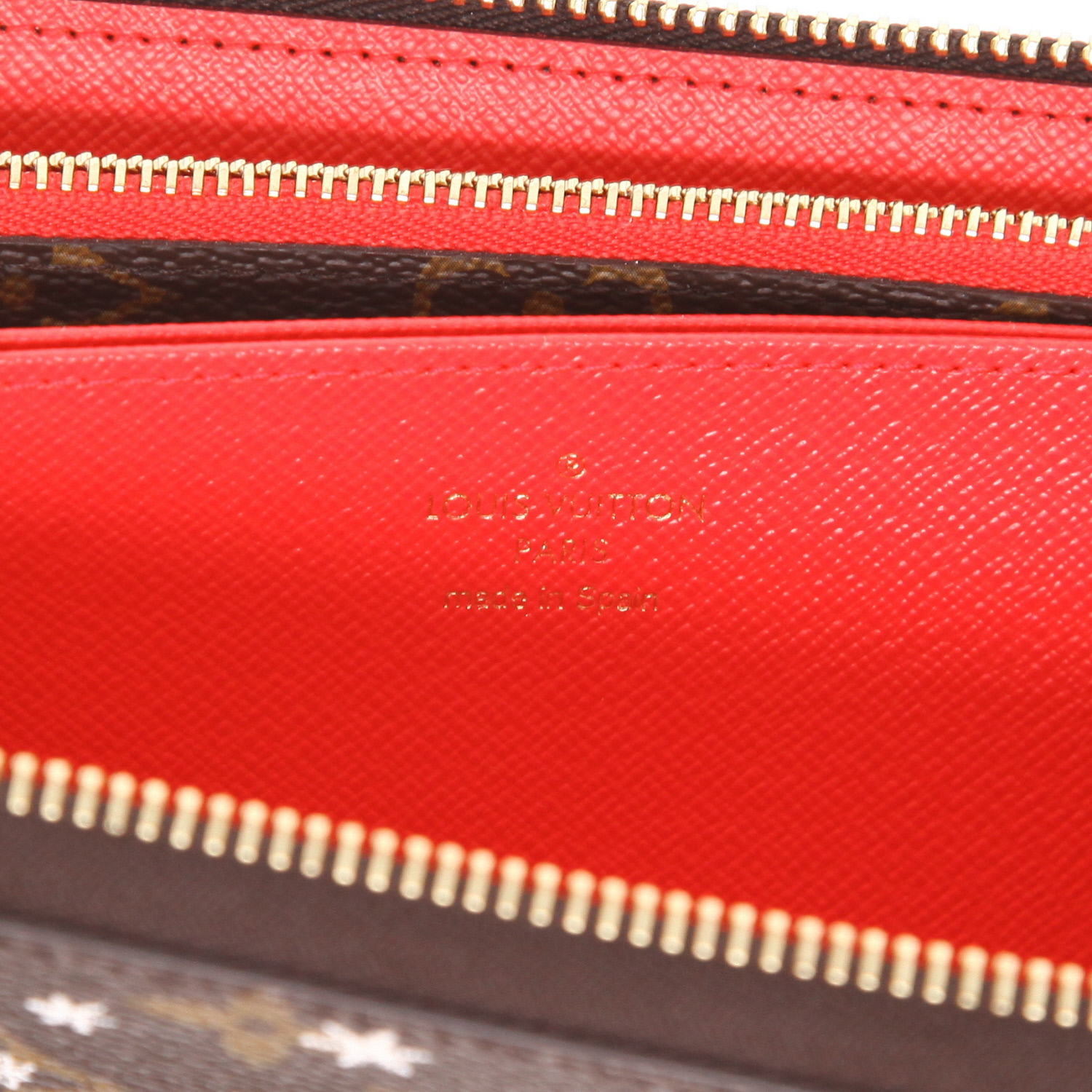 Portafogli Louis Vuitton Zippy Edizioni limitate in tela monogram marrone - Detail D2