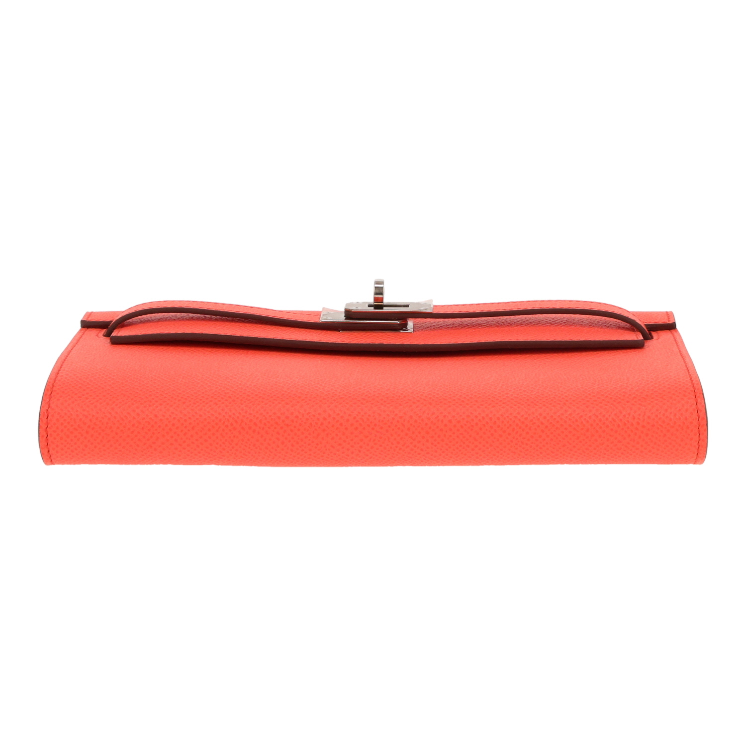 Bolso bandolera Hermès  Kelly To Go en cuero epsom naranja Capucine - Detail D1