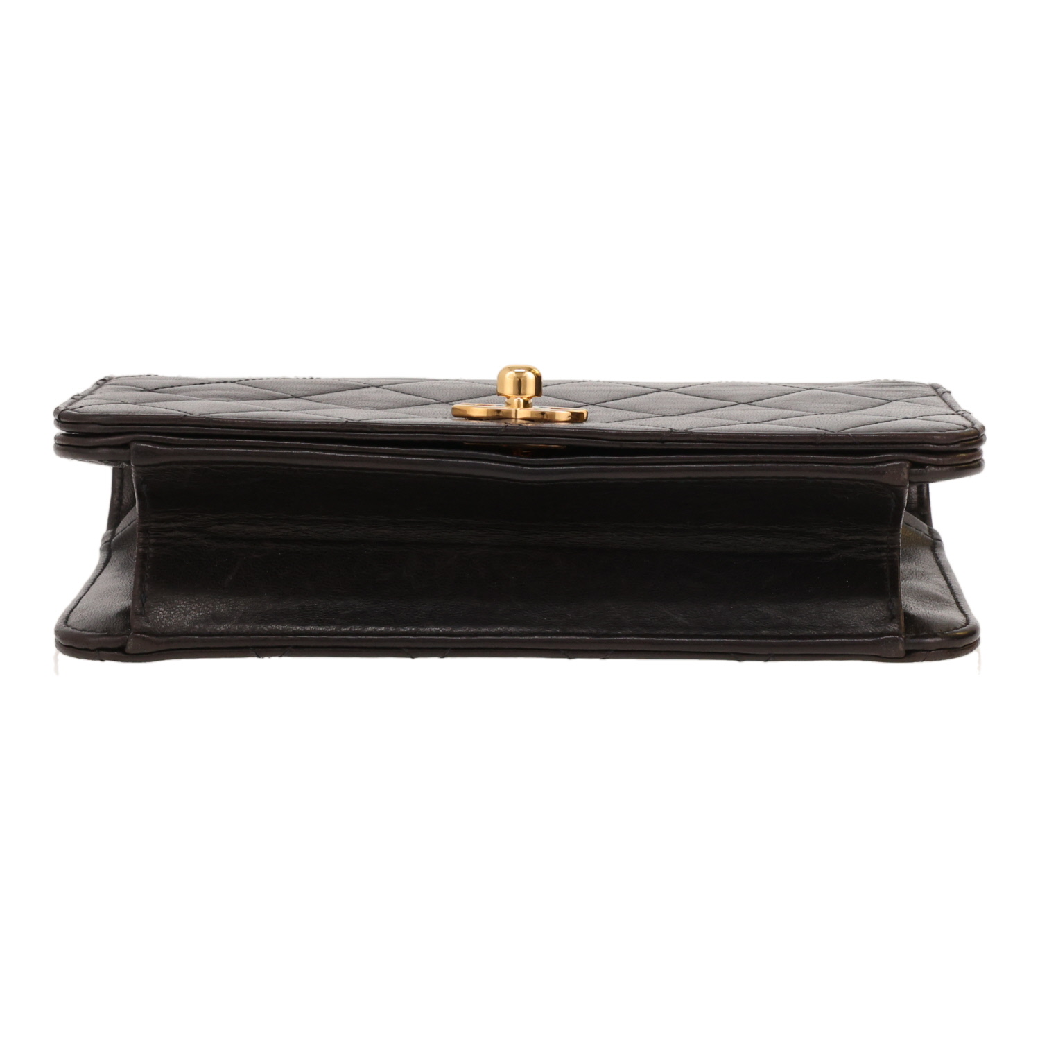 Bolso bandolera Chanel  Mademoiselle en cuero acolchado negro - Detail D1