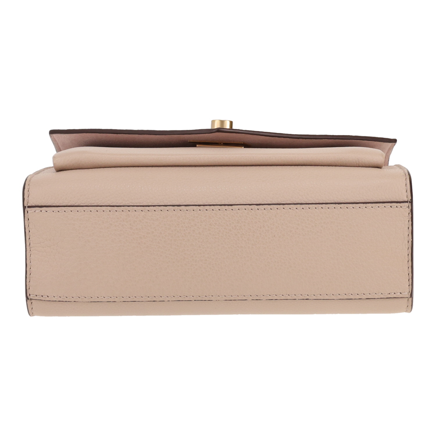Bolso de mano Louis Vuitton  MyLockme BB en cuero granulado beige - Detail D1