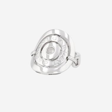 Bulgari Astrale large semi-hinged ring in white gold