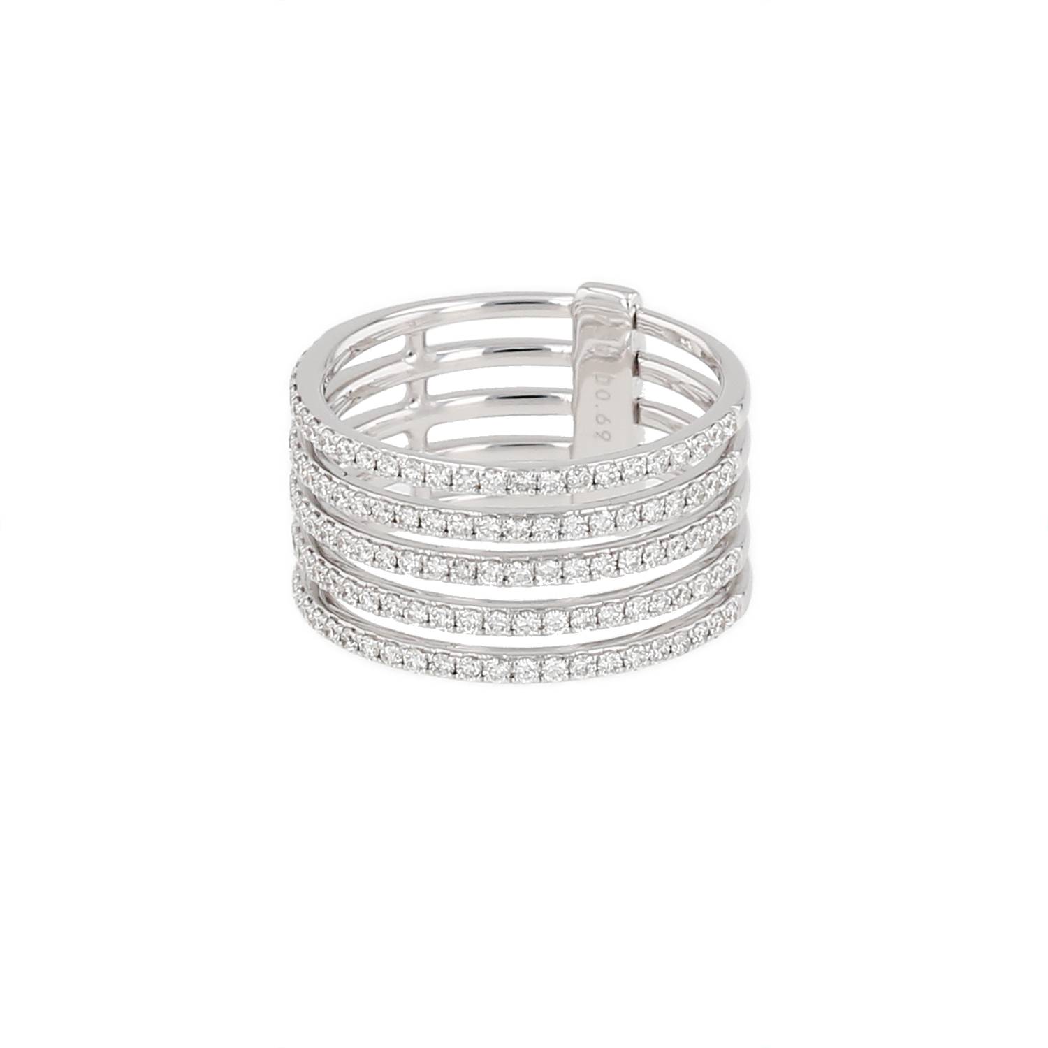 Bague Messika Gatsby Or Blanc Diamants Occasion